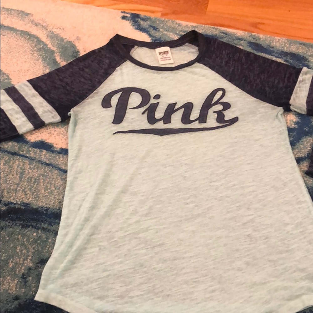 PINK VS baseball long sleeve t-shirt